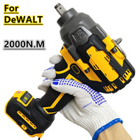 For DeWALT 20V 18V Battery 2000Nm Impact Wrench High Torque Brushless Impact Gun 1/2\