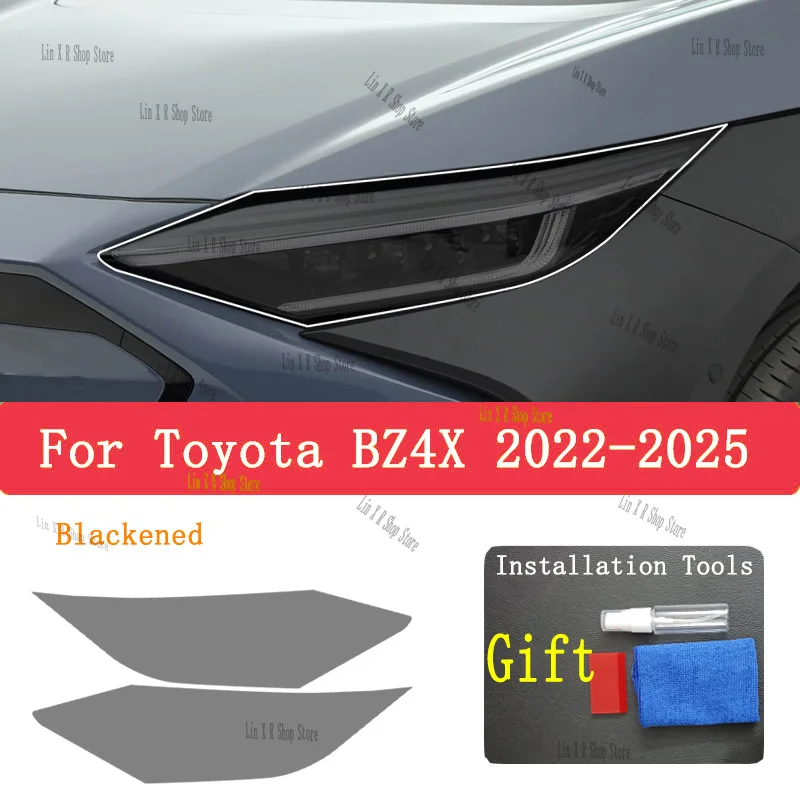 

For TOYOTA BZ4X (2022-2025) TPU Car Exterior Headlights Anti-Scratch Protective Film Headlamps Repair Sticker Accessories Refi