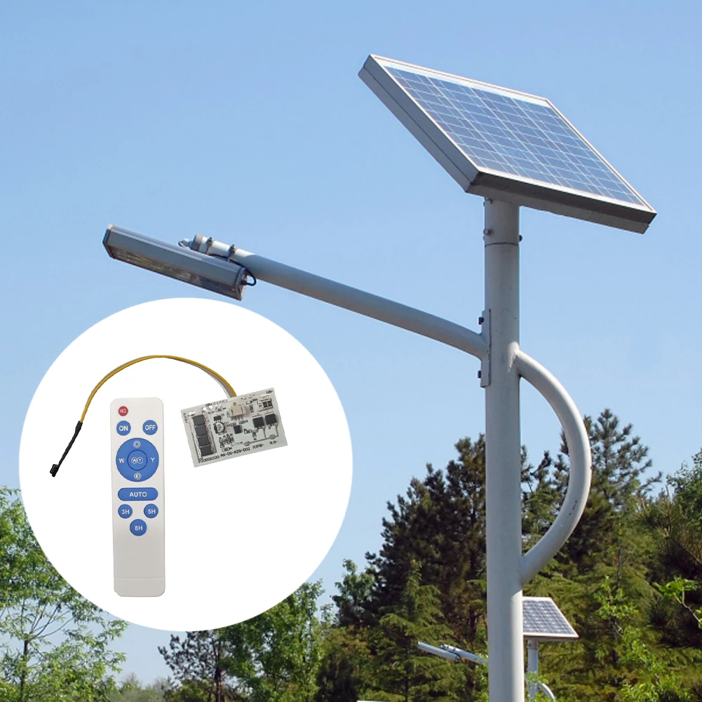 10A 3.2V 3.7V Solar Lamp Main Board Long-Lighting Solar Street Lamp Circuit Board Remote Control  for Solar Lawn Lights