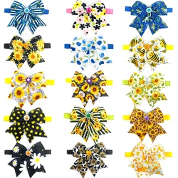 50/100pcs Pet Dog Bowties Flowers Dog Accessories Dog Bow Tie Small Dog Bowties Collar Pet Products Dog Accessories for Dogs