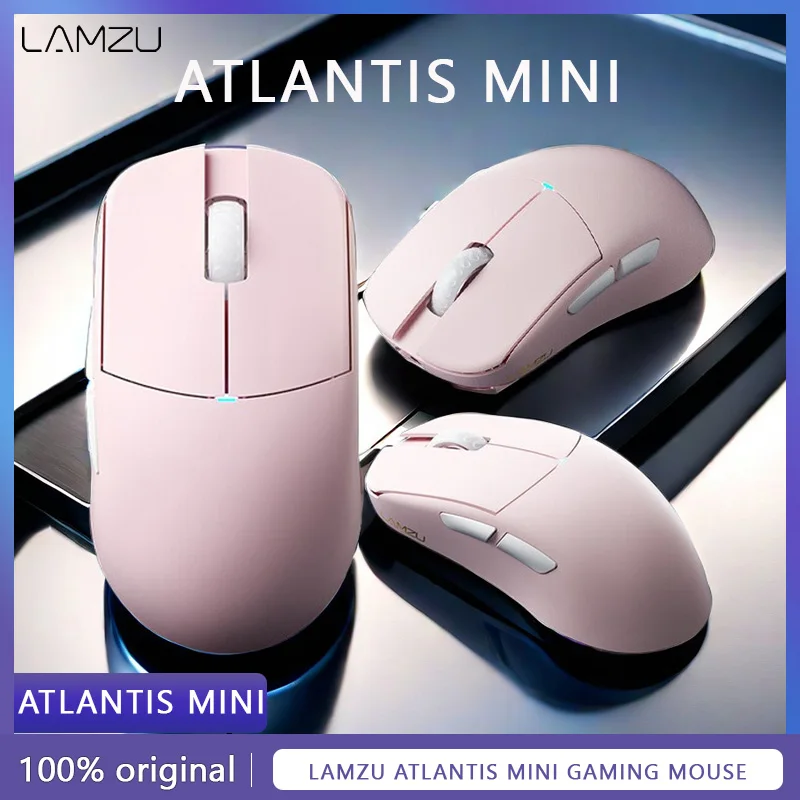 

Lamzu Atlantis Mini Gaming Mouse Champion Edition 3950 IC 8K compatible Pink Lightweight wireless mouse CS2 APEX Esports mouse