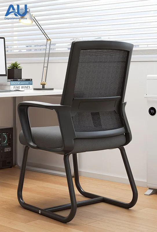 Bow Leg Design Office Chair, Comfortable Chair for Long Hours of Sitting, Ergonomic Chair for Meetings