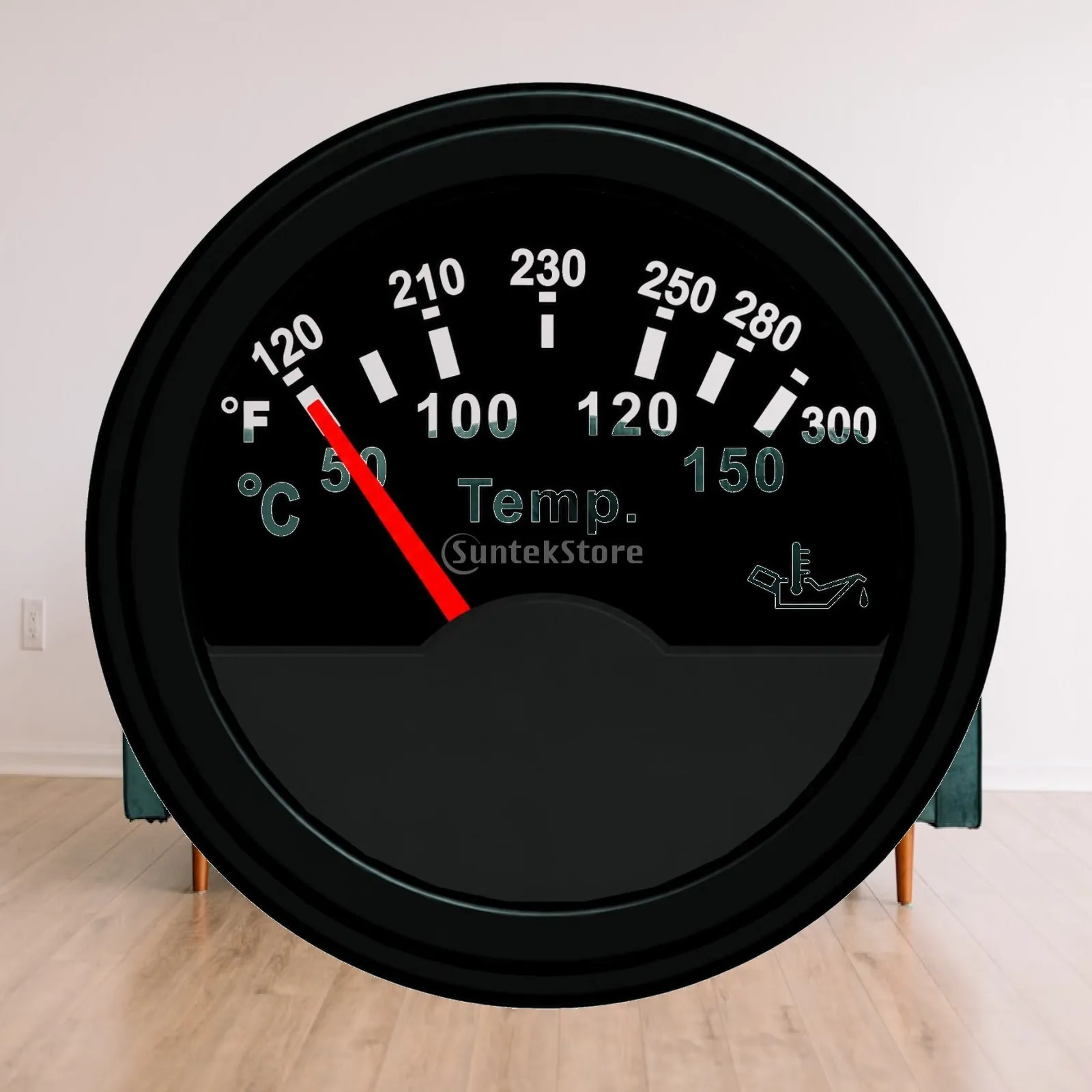 Universal 52mm Oil Temperature Gauge Stepper Motor Dial for Paving Machine Bulldozer