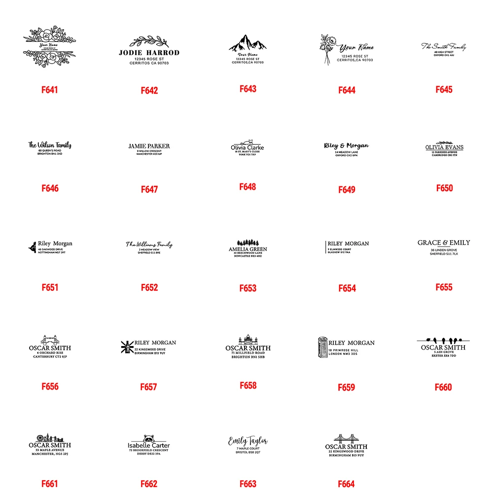 

Rectangular Logo Design Personalized Address Signature Text Rubber Stamp Customized Self-Inking Stamps for Office Business Label