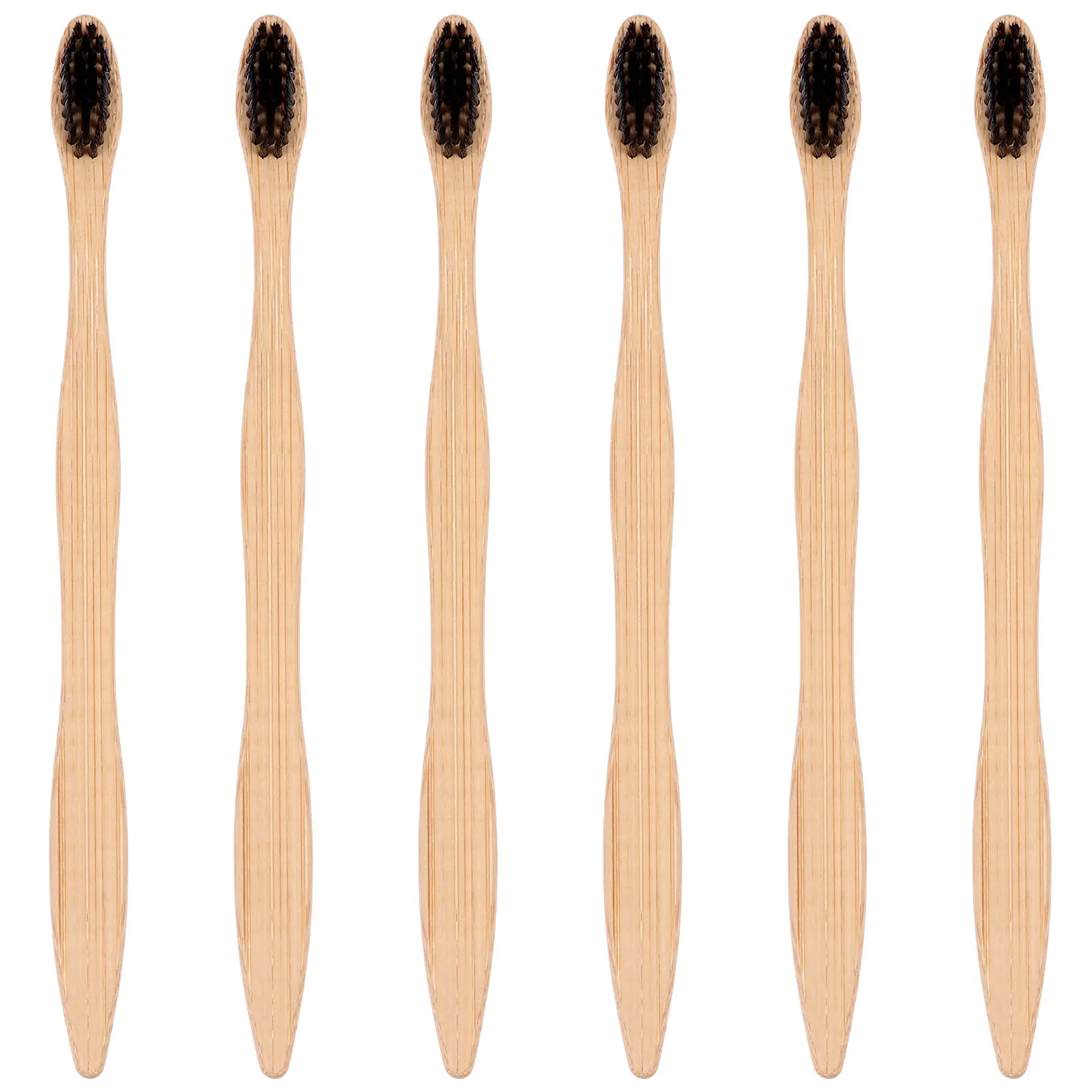 

6pcs Soft Wide Bristles Eco Friendly Bamboo Toothbrush Bamboo Tooth Brush Safe Durable al Health