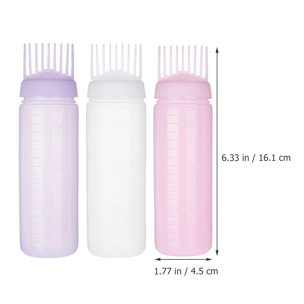 زجاجة توفينانا لصبغ الشعر مع مشط 3 عبوات للتلوين وتدليك فروة الرأس في الصالون المنزلي