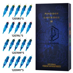 Tattoo Needle POSEIDON V3 20Pcs Mix Tattoo Needle For Permanent Makeup Tattoo Machine Disposable Tattoo Needle Tattoo Supplies