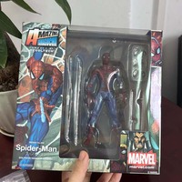 Revoltech Amazing Yamaguchi Spiderman Spider-man Peter Parker Action Figure Collection Model Toys Figurine Birthday Present