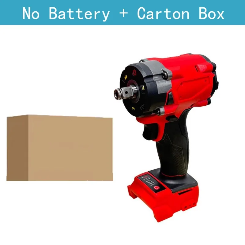 

For Milwaukee 18V Battery 500N.m 1/2" Brushless Electric Driver Screwdriver 4 Gears Cordless Impact Wrench Car Tires Power Tools