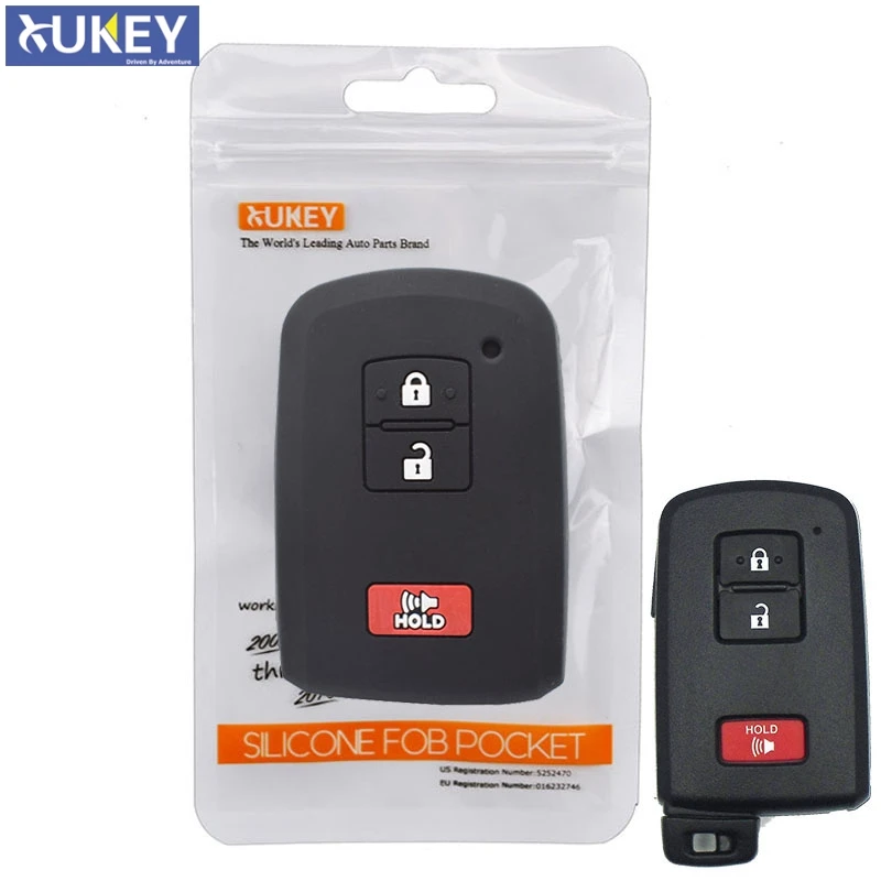 3-przyciskowy silikonowy pilot samochodowy z kluczykiem do Toyoty Land Cruiser Tacoma Highlander Prius 2013-2016 2017