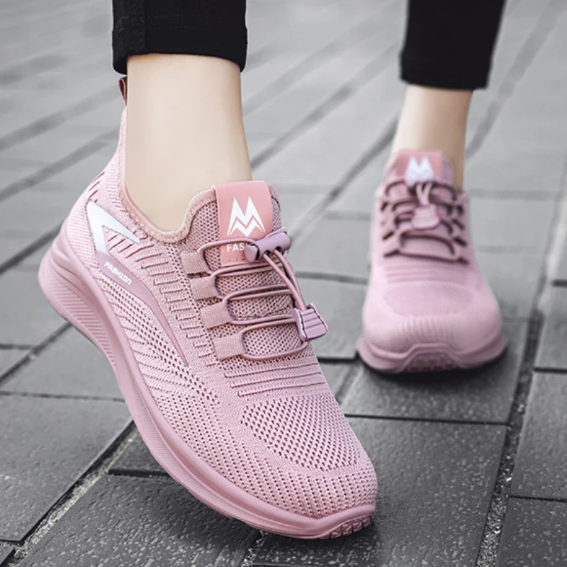 Women's Casual Sports Shoes Lightweight and Breathable Flat Bottomed Fitness Training Shoes Tennis Shoes Versatile for Studen