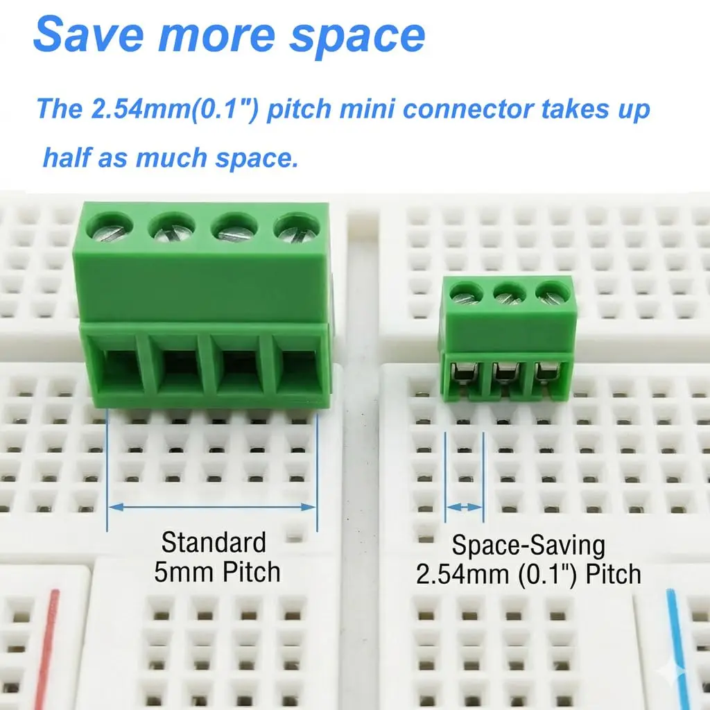 10Pcs KF128 2.54mm PCB Mini Screw Terminal Blocks Connector for Wires KF128-2.54 2P 3P 4P 5P 6P 7P 8P 9P 10P 12P 16P Terminal