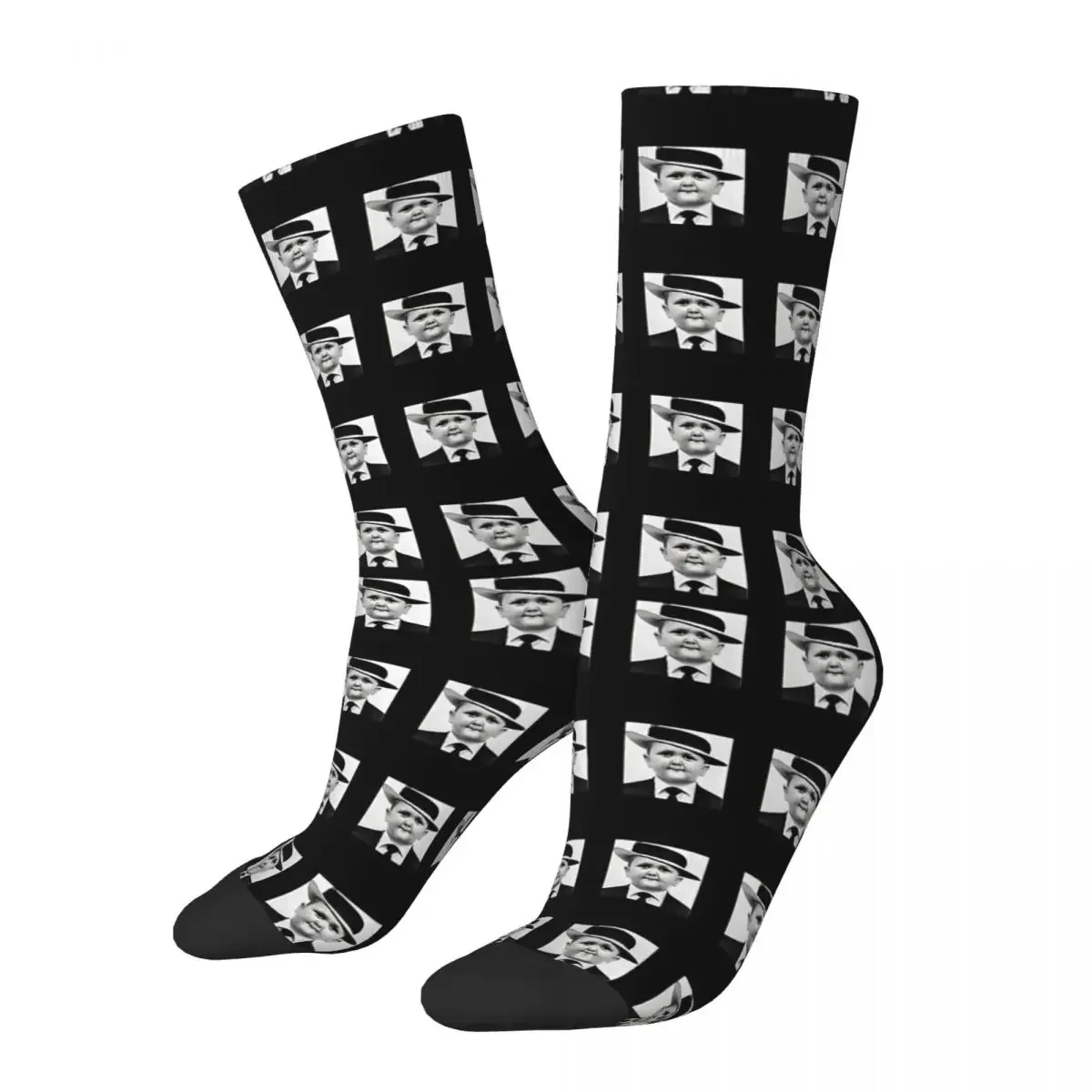 Funny Men's Socks Gentle Retro Harajuku Hasbulla Magomedov Hip Hop Novelty Crew Crazy Sock Gift Pattern Printed