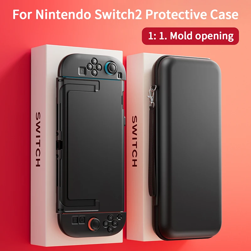 ニンテンドー switch2 保護ケース Switch2 分割型保護シェルドックギフト強化ガラスグリップキャップ switch2 カバー