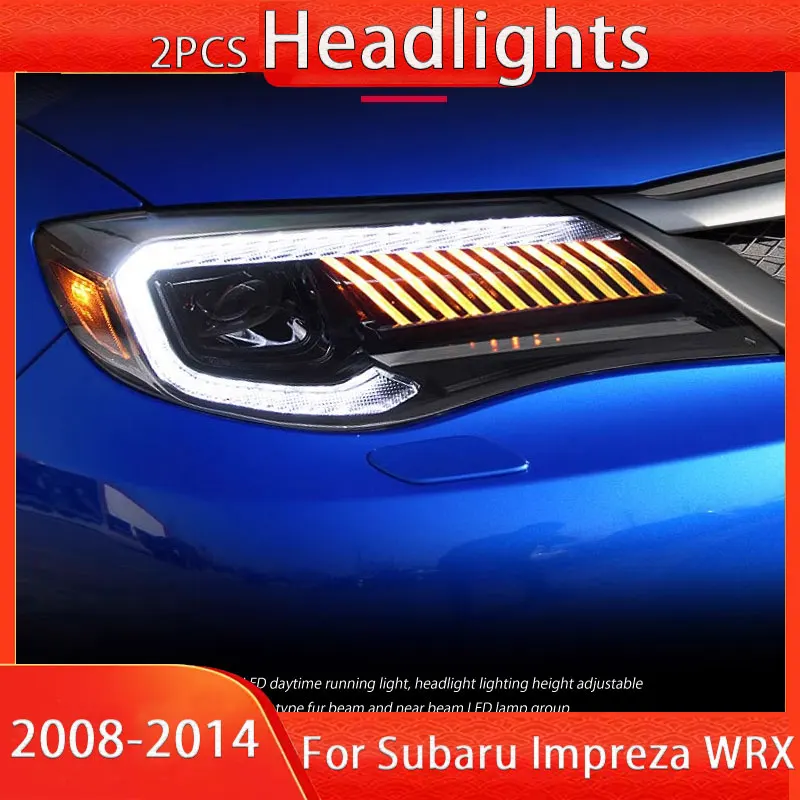 Car Styling Head Lamp for SUBARU Impreza WRX 2008-2014 Impreza LED Headlight DRL Xenon  Auto Accessories