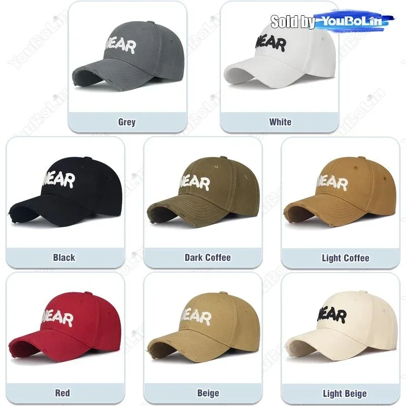 قبعة بيسبول عصرية بفتحة حافة للرجال والنساء مع حروف مطرزة ثلاثية الأبعاد بالقرب من قبعة رياضية خارجية للحماية من الشمس