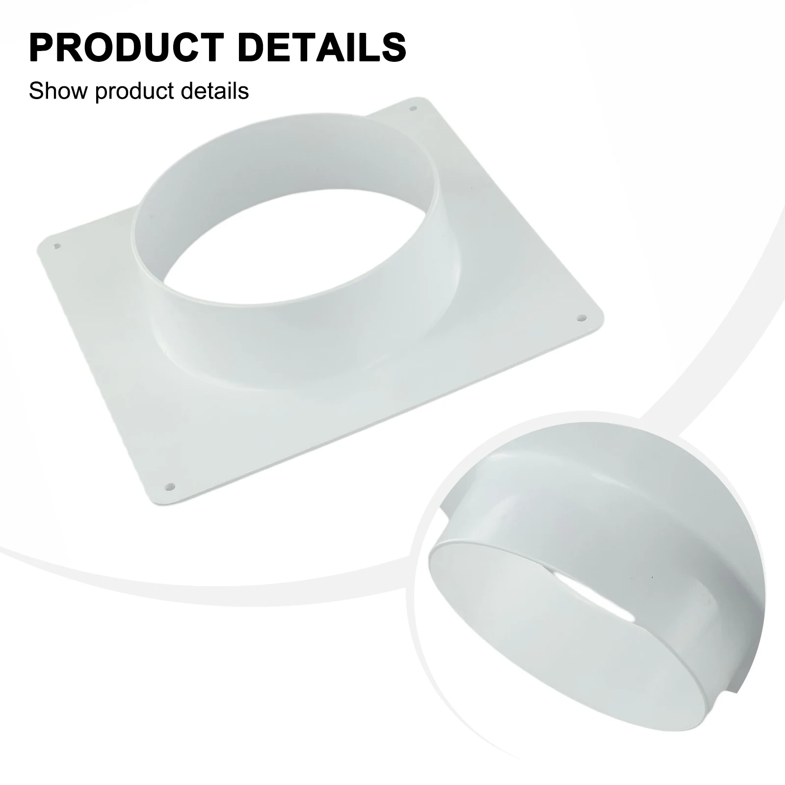 Flange Interface Adapter for Mobile Air Conditioner For Exhaust Pipes Using ABS Material and Multi-Size Design