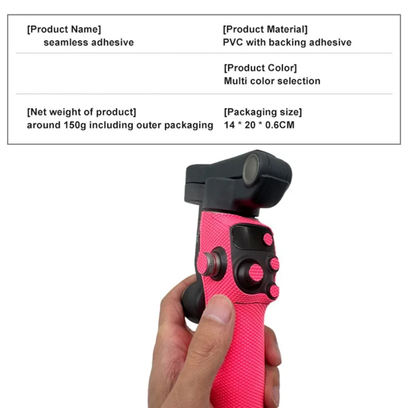 Adesivo absorvente de suor antiderrapante adesivo protetor anti-arranhões decalques confortáveis para dji osmo mobile 7/7pro-elec
