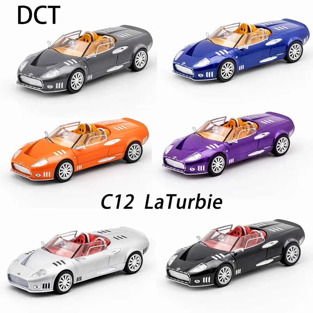 

DCT 1/64 Spyker C12 Model Sports Car Vintage Cars JDM Vehicle Diecast Car Collection Toy Station Vehicle
