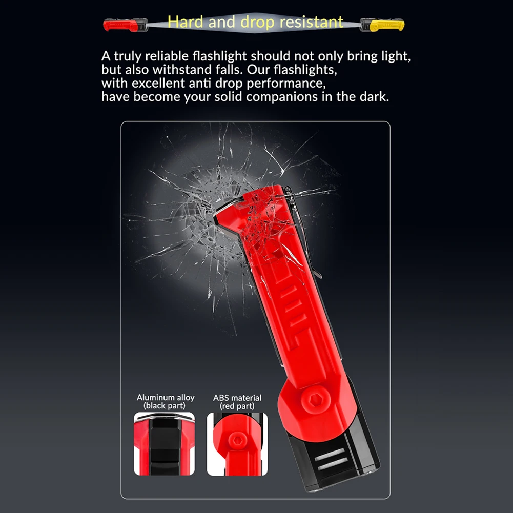 XTE COB LED شعلة فائقة السطوع USB قابلة لإعادة الشحن ضوء عمل قوي 180 ° عرض طاقة قابل للدوران للتخييم في الهواء الطلق والمشي لمسافات طويلة #4