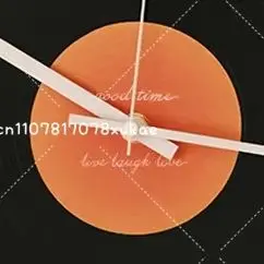 

Sunset vinyl record wall clock high-end ornament retro watch holder