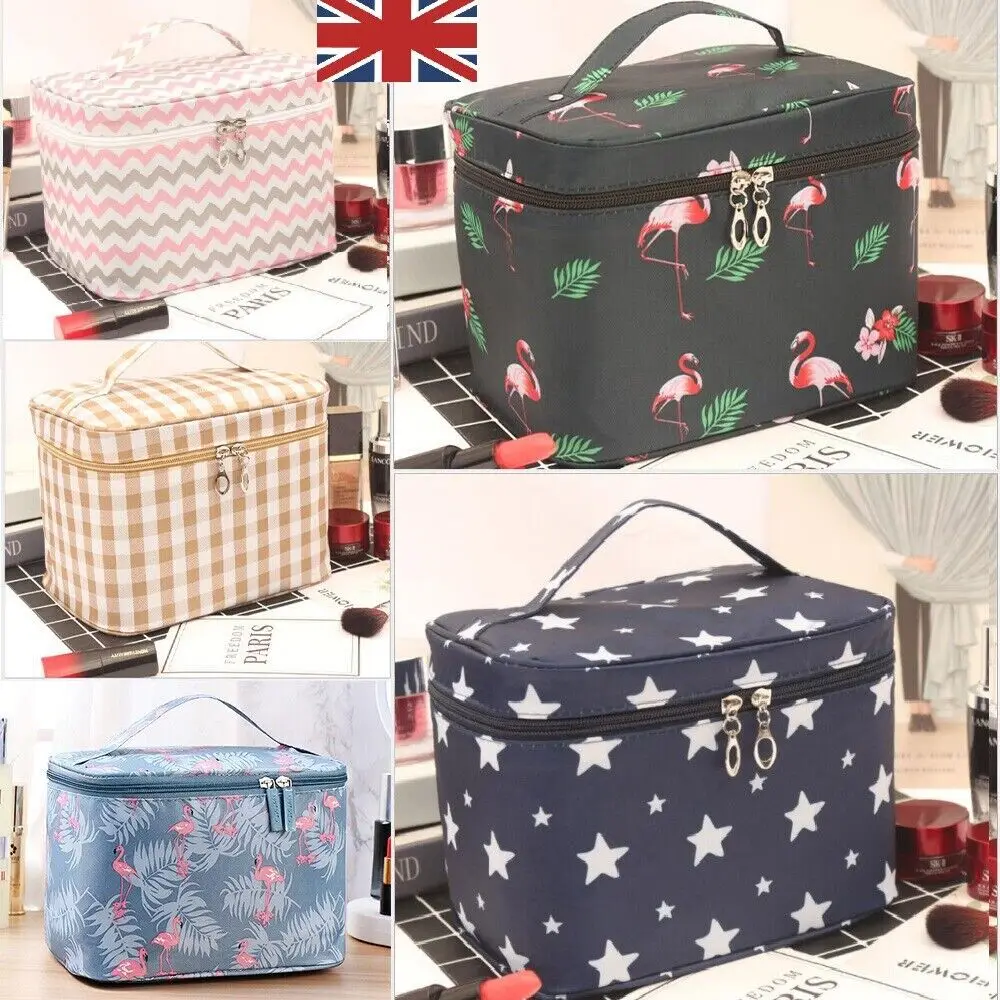 

New Large Capacity Cosmetic Bag For Men And Women Travel Portable Oxford Cloth Waterproof Toiletry Vanity Zipper Storage Bags