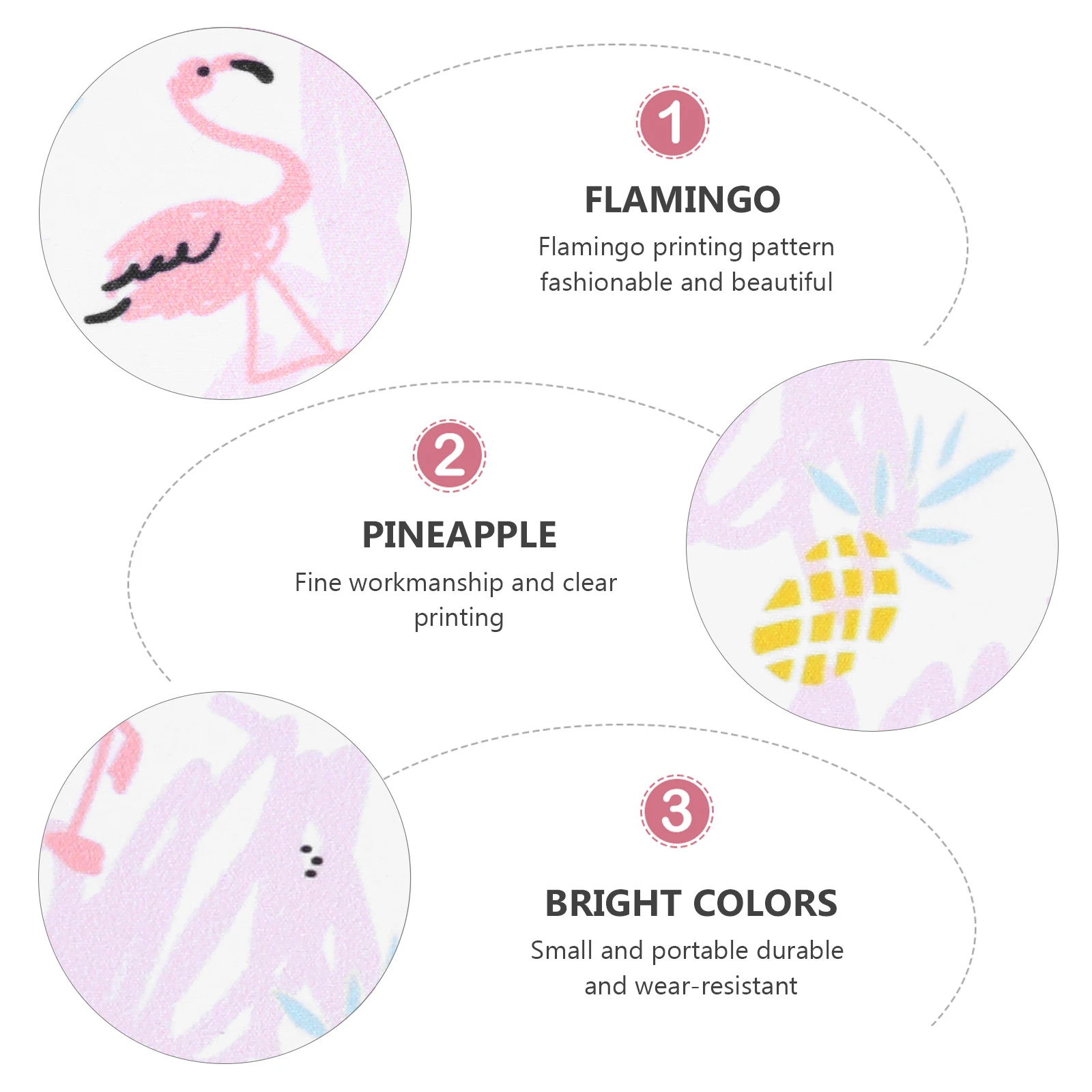 

1pc Women Bag Flamingo Design Portable Toiletry Bag For Travel Makeup Storage Pouch For Girls Lightweight Easy