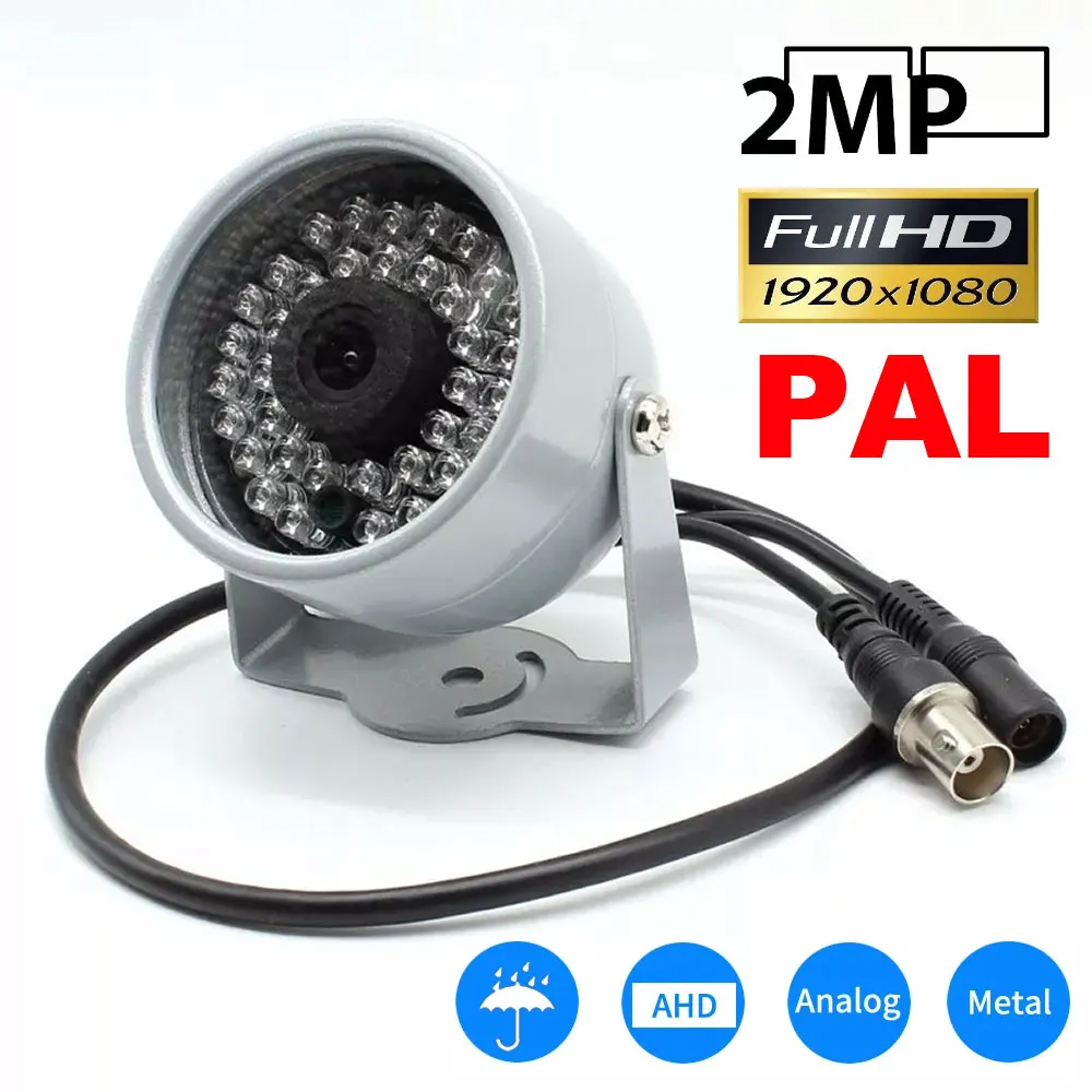 

Mini 1080P AHD 2.0MP Analog Night Vision Surveillance Camera 36IR Outdoor Waterproof Indoor CCTV Security Camera