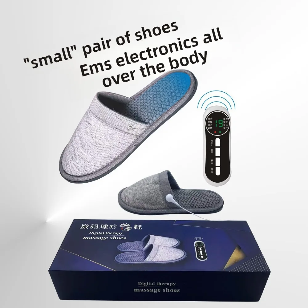 รองเท้าแตะนวดเท้า ชีพจรไฟฟ้าบำบัด นวดกล้ามเนื้อเท้า EMS ไมโครเคอร์เรนท์ ผ่อนคลายกล้ามเนื้อเท้า รองเท้าบรรเทาความเมื่อยล้า