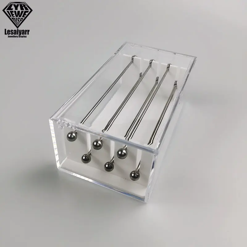 Large Capacity Pandora Bead Bracelet Charm Display Tray Case Acrylic Organizer Storage Box Pendant Trollbeads Holder Stand 6 Rod view 6