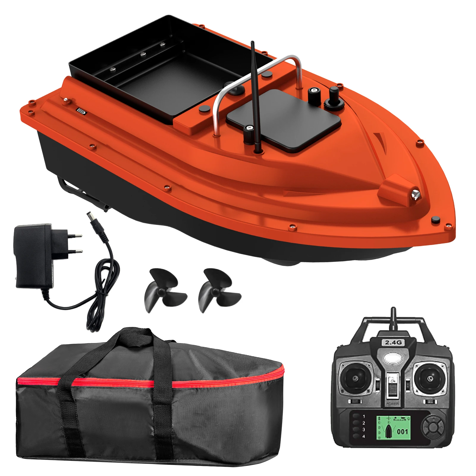 D16 GPS Fishing Bait Boat with Large Bait Container Automatic Bait Boat with 400-500M Remote Range With Bag For Outdoor Fishing