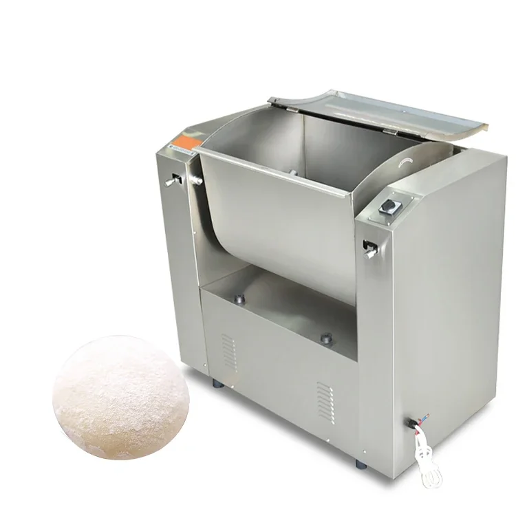 

500 KG/H Electric Horizontal Fully automatic dough mixer 50 kg kneading machine stainless steel commercial large mixer