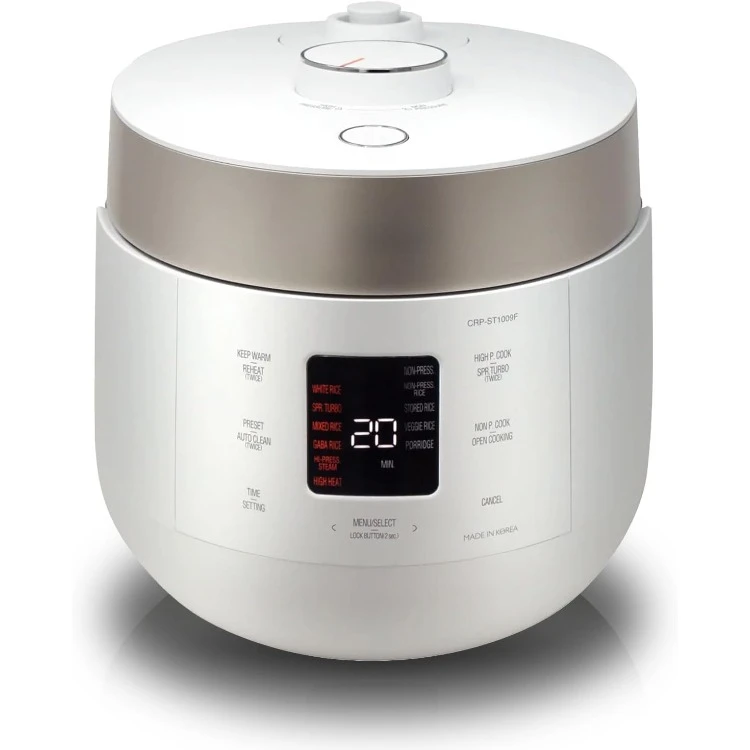 

CRP-ST1009FW 10-Cup (Uncooked) / 20-Cup (Cooked) Twin Pressure Rice Cooker & Warmer with Nonstick Inner Pot, 16 Menu Options