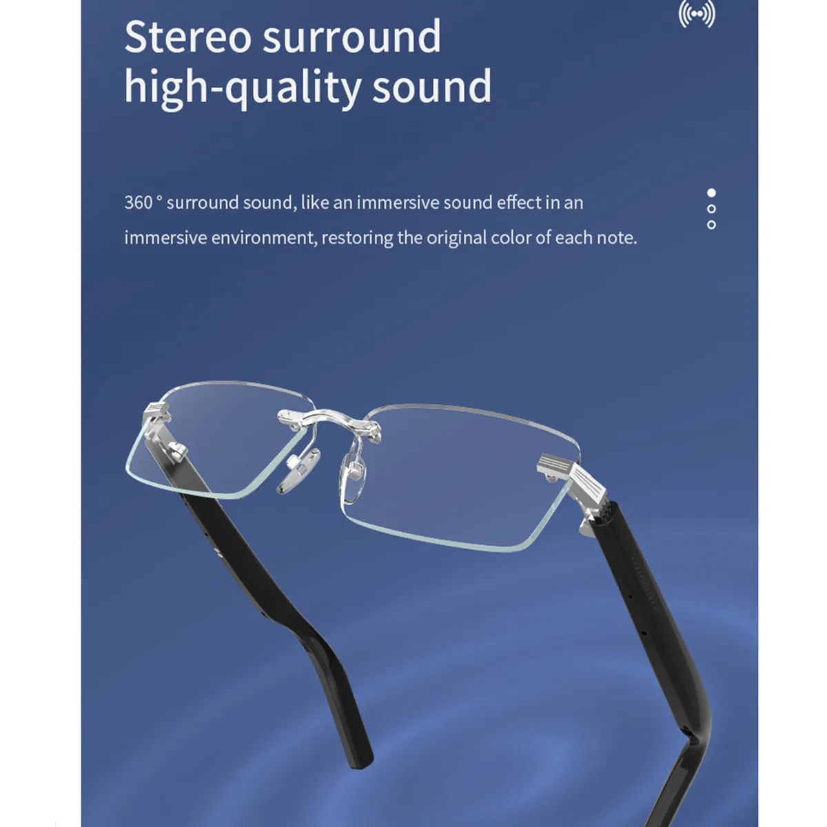 AI Smart Brille Sonnenbrille Bluetooth Anruf AI Sprachassistent Fernbedienung Musik UV-Schutz Herren Damen Brillen für Android IOS