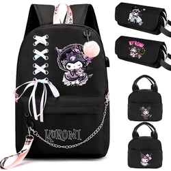 Anime Sanrio Kuromi Backpack Teenage Back To School Rucksack﻿ Girl Boy Student Schoolbag Hildren Knapsack Women Mochilas Escolar