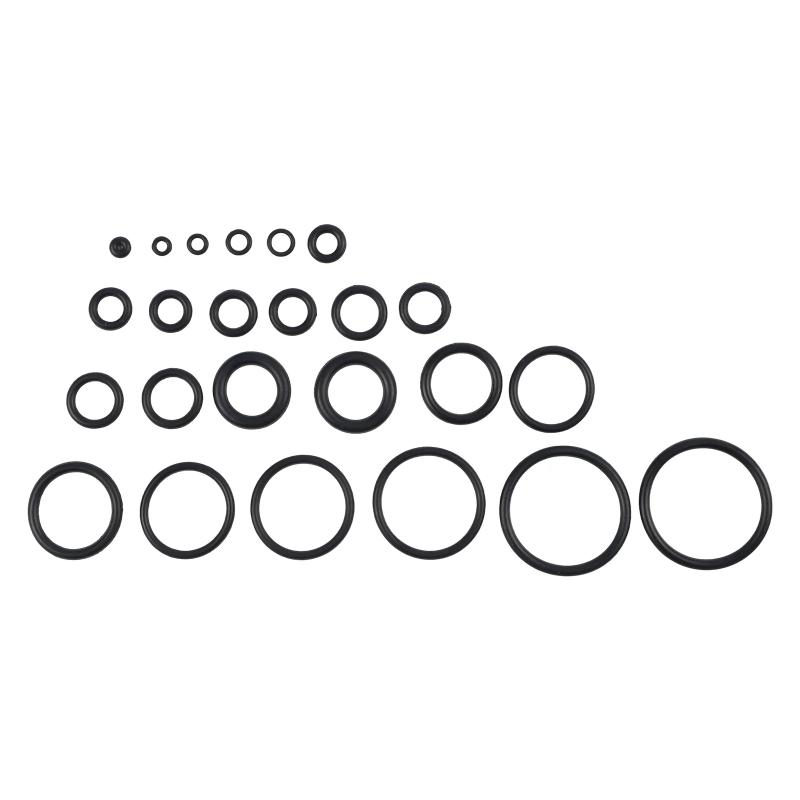 

Nitrile Rubber O Ring Kit of 1020pcs Essential for Automotive Applications Organized for Quick Access and Identification