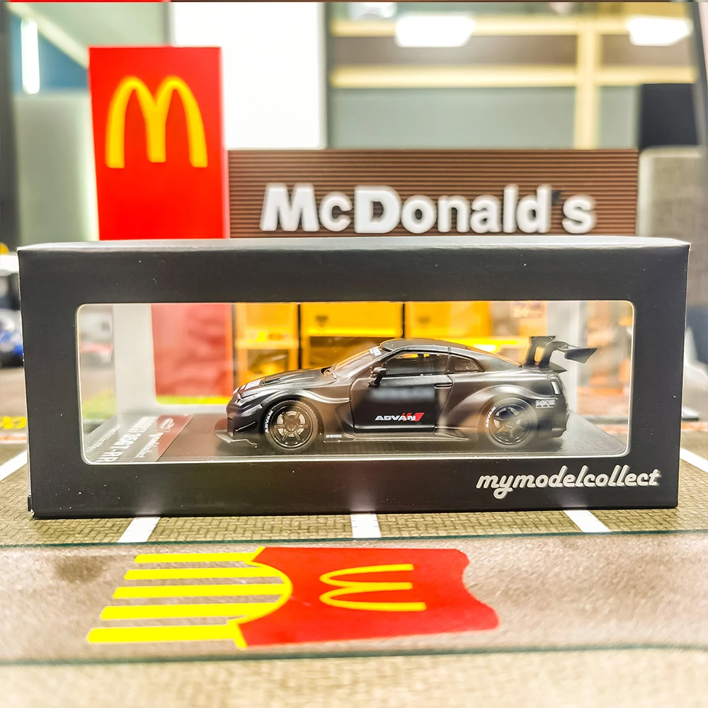 MC 1/64 GTR R35 LB Limiet Legering Speelgoed Motorvoertuig Diecast Metaal Model Geschenken