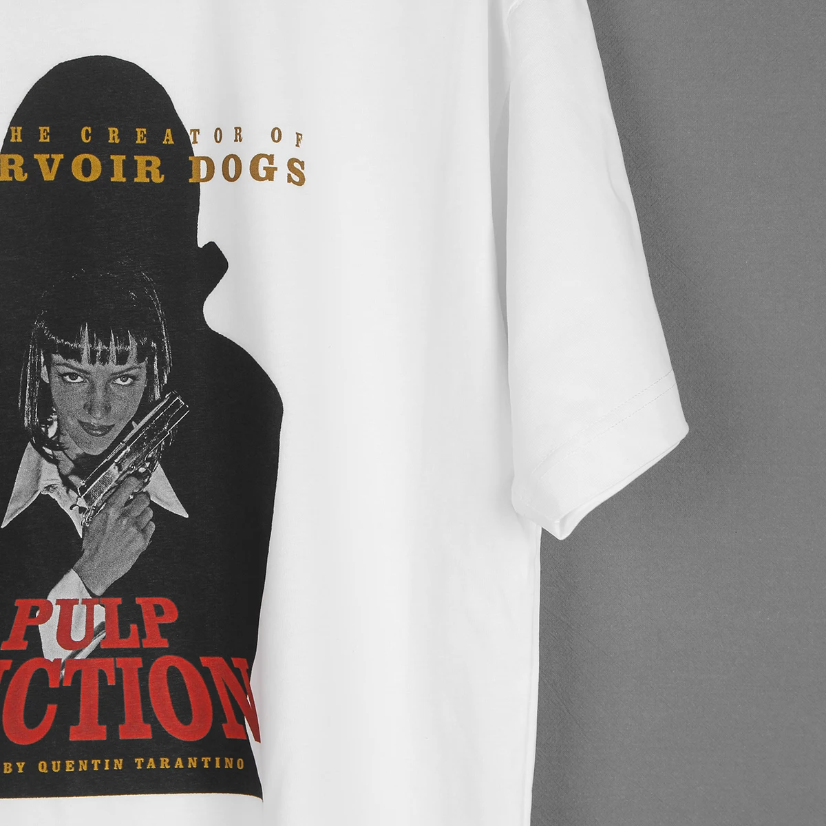 Pulp Fiction T-Shirt Movie Reservoir Dogs The Hateful Eight Travolta Tarantino Uma Thurman Cotton Short Sleeves Clothing Shirt