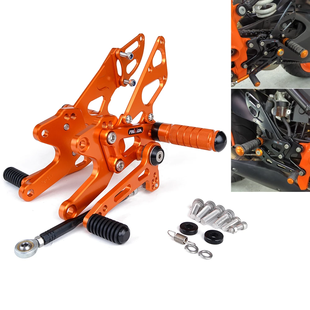 CNC Adjustable Rear Set Rearsets Footrest For KTM 1290 Superduke Super Duke R GT 2014 - 2020 2015 2016 2017 2018 2019