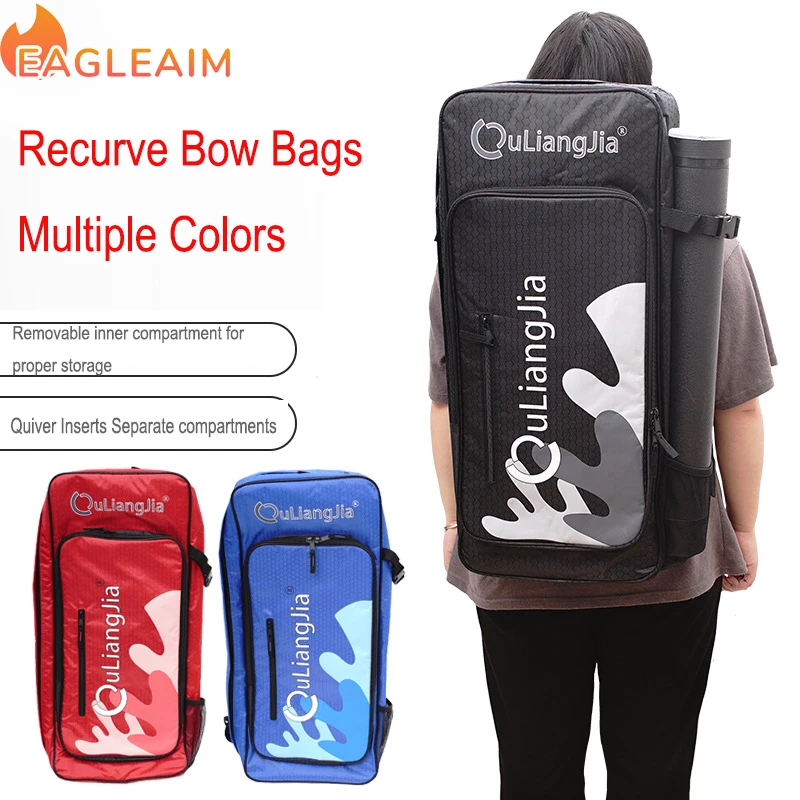 Shoulder Recurve Bow Bag Large Capacity Quiver Options Outdoor Competition Archery Portable Wear-resistant  Bow Backpack