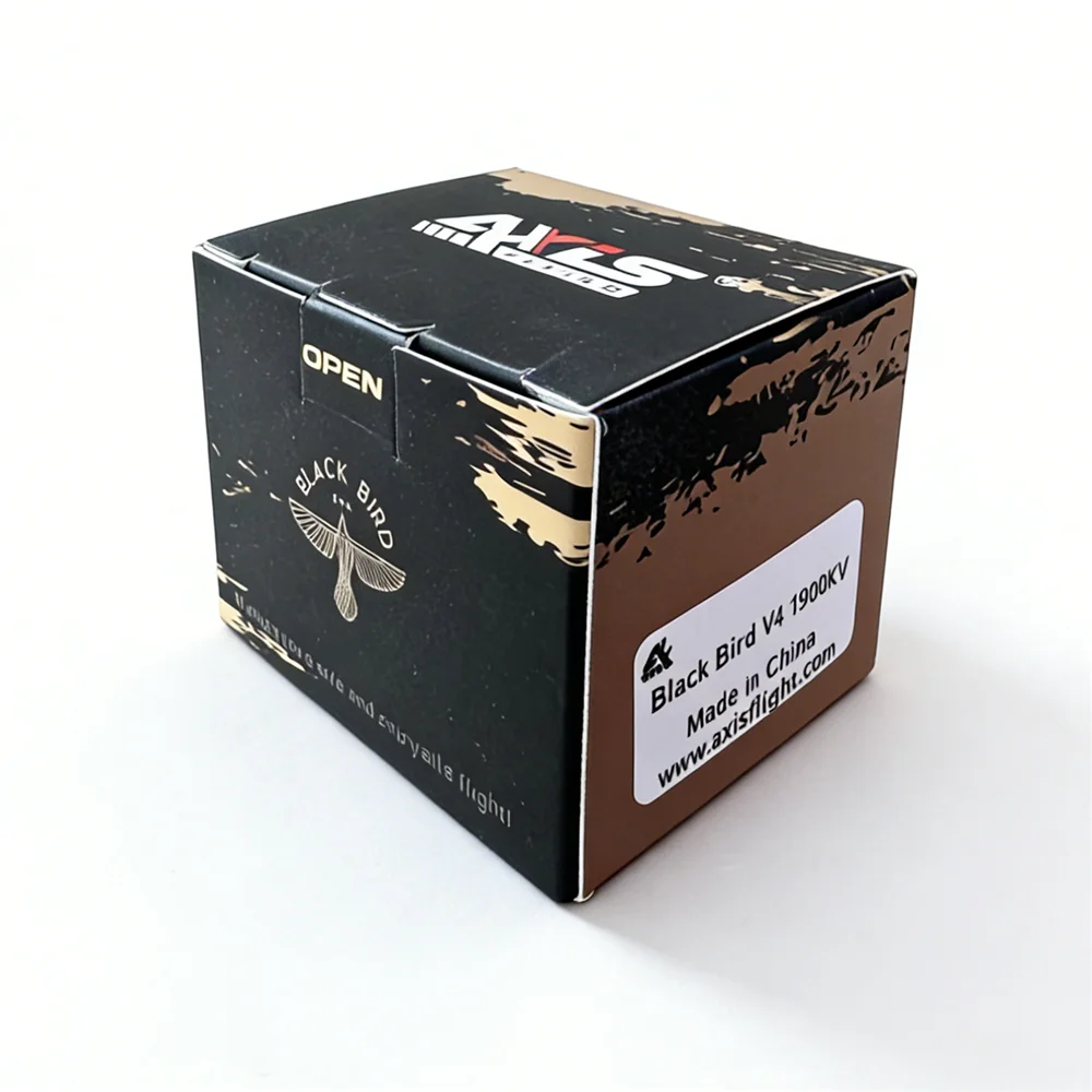 

Мотор AxisFlying Black Bird V4 2307.3, 1960KV/2060KV, 12N14P, 6S, 34.74г, тяга 1583-1882гс, для 5-дюймового FPV-дрона для гонок