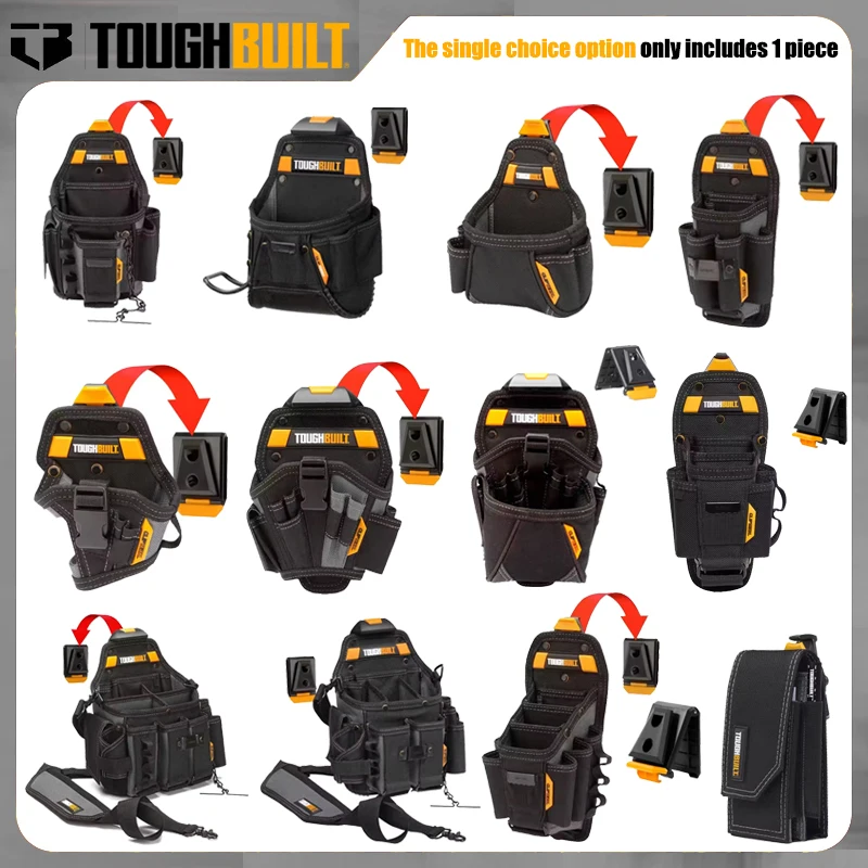 TOUGHBUILT Electrician CarpentryTool Storage Bag Series Wear-Resistant Multi-functional Portable Practical Only 1 Piece Toolkit