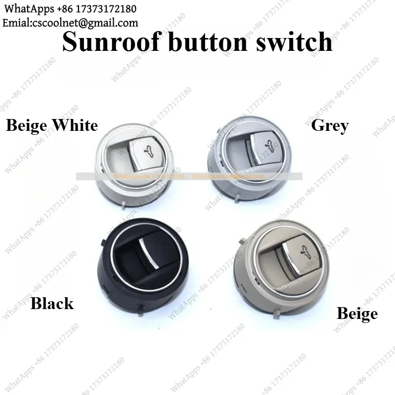 YX2 For VW 10-17 Models CC Scirocco Sunroof Switch Ceiling Light Switch Sunroof Knob