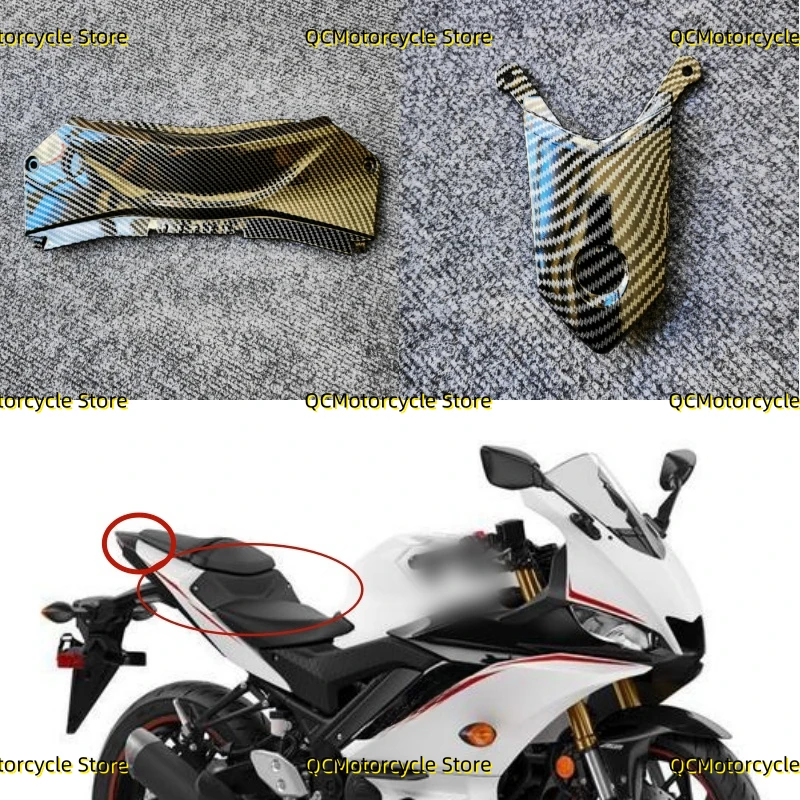 

Carbon fiber coating Motorcycle Rear Tail Middle Fairing Cowling Fit For YAMAHA YZF-R25 YZF-R3 MT-25 MT-03 MT03 MT25 2013-2024