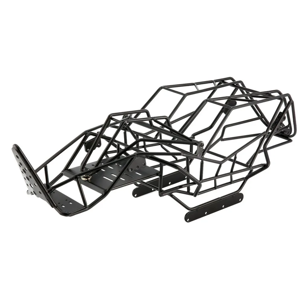 Black Metal Roll Cage Chassis Frame for Axial Wraith 90018 AX90018 1/10 Scale RC Car Rigid Chassis with Perfect Design RC Part