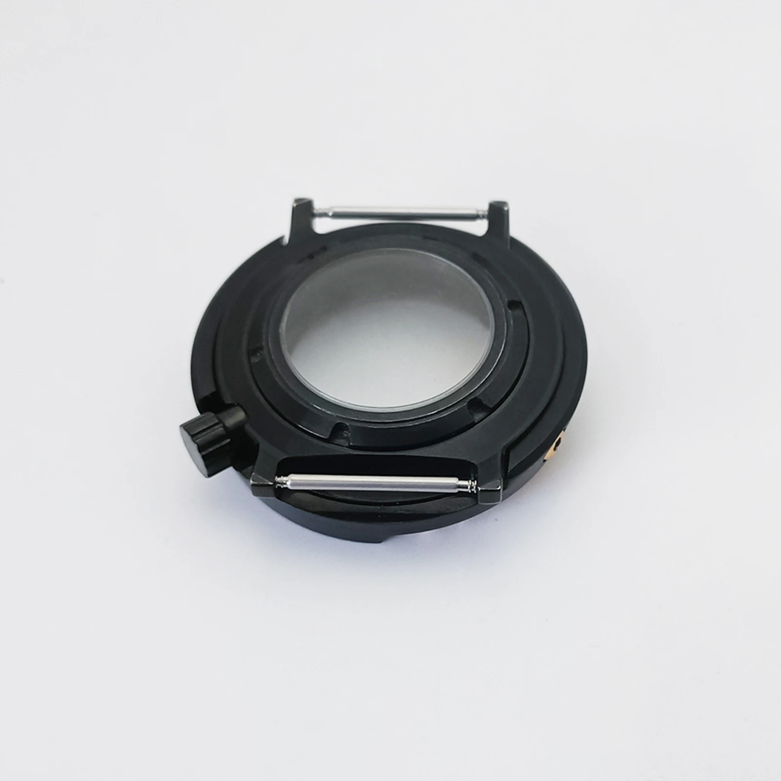 Модный корпус с черной тунцом, корпус NH35, золотой ободок, сапфировое стекло, керамическая вставка, корпус из нержавеющей стали