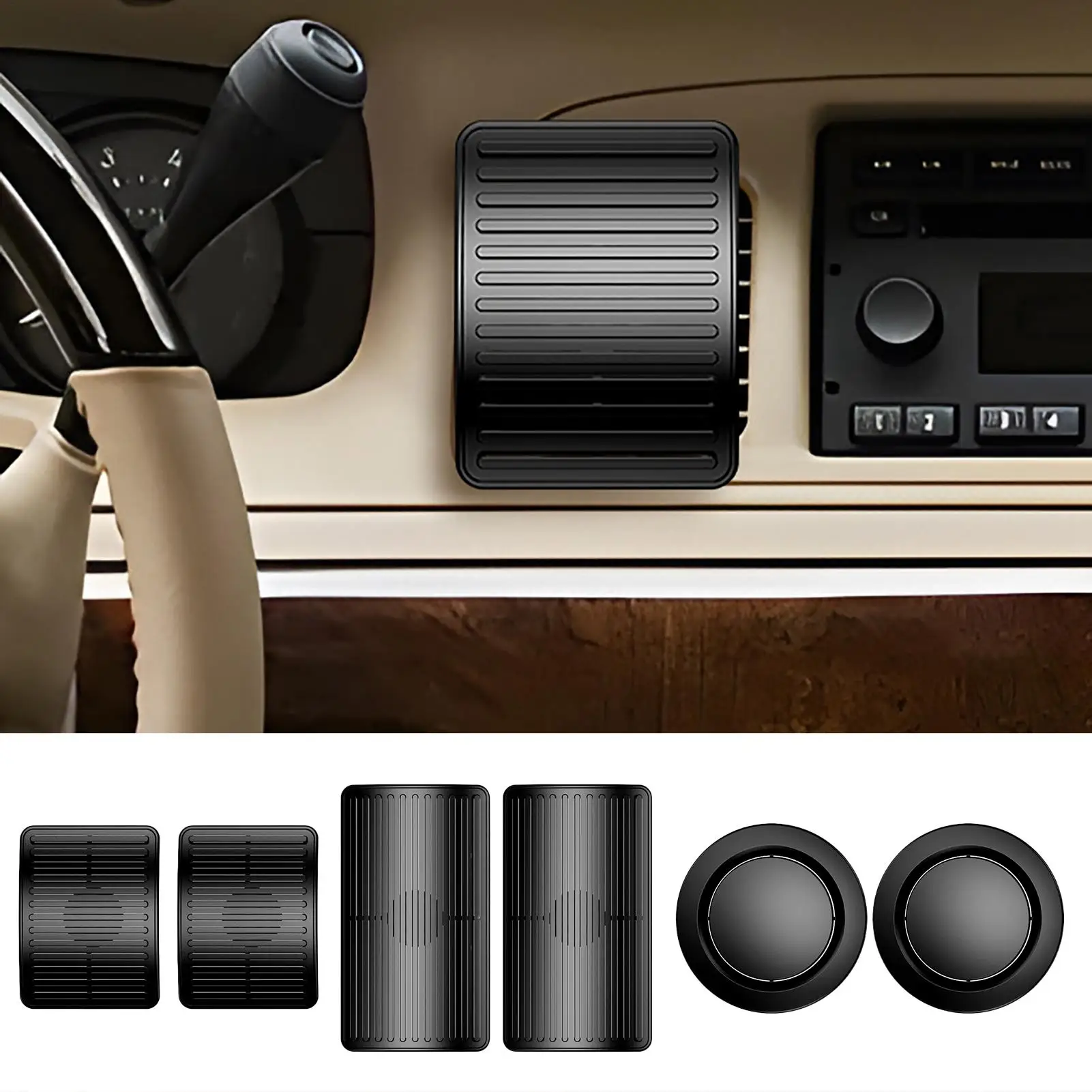 Car Air Conditioning Deflector Air Conditioner Car Vent Wind Guide 2 Pieces Easy Install Redirector Detachable For Pregnant
