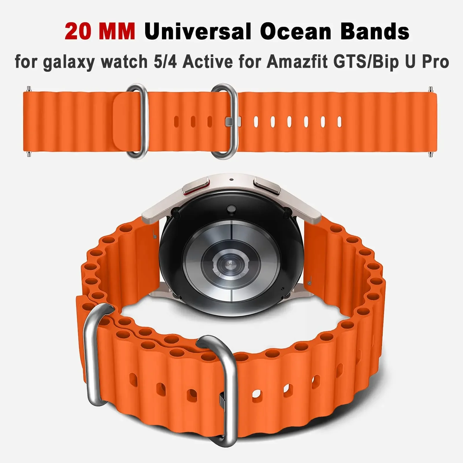 22 مللي متر 20 مللي متر المحيط العصابات لساعة سامسونج جالاكسي 6-4 الكلاسيكية/5-Pro/active 2/Gear S3 سيليكون سوار هواوي GT 4-3-2 حزام ساعة اليد