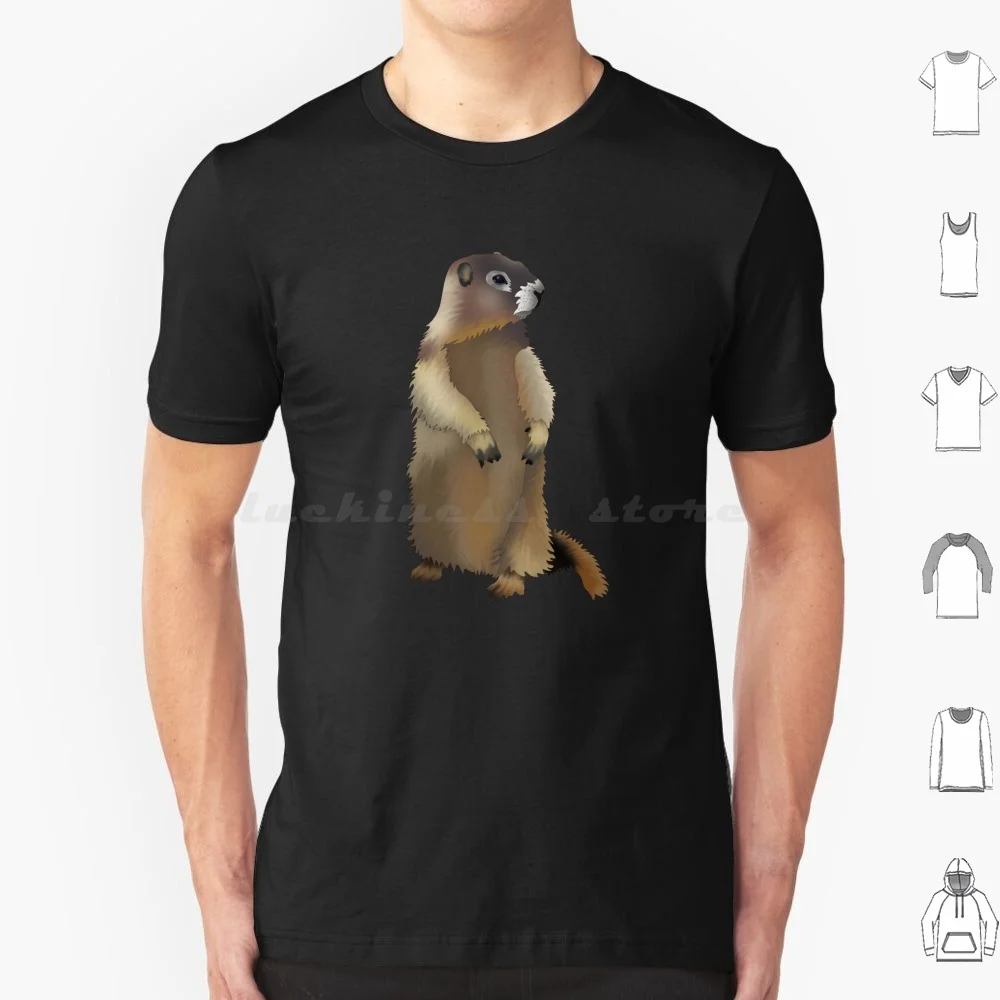 Magnificent T Shirt Big Size 100% Cotton Ground Squirrel Mountains Meme Nature Hike Wildlife