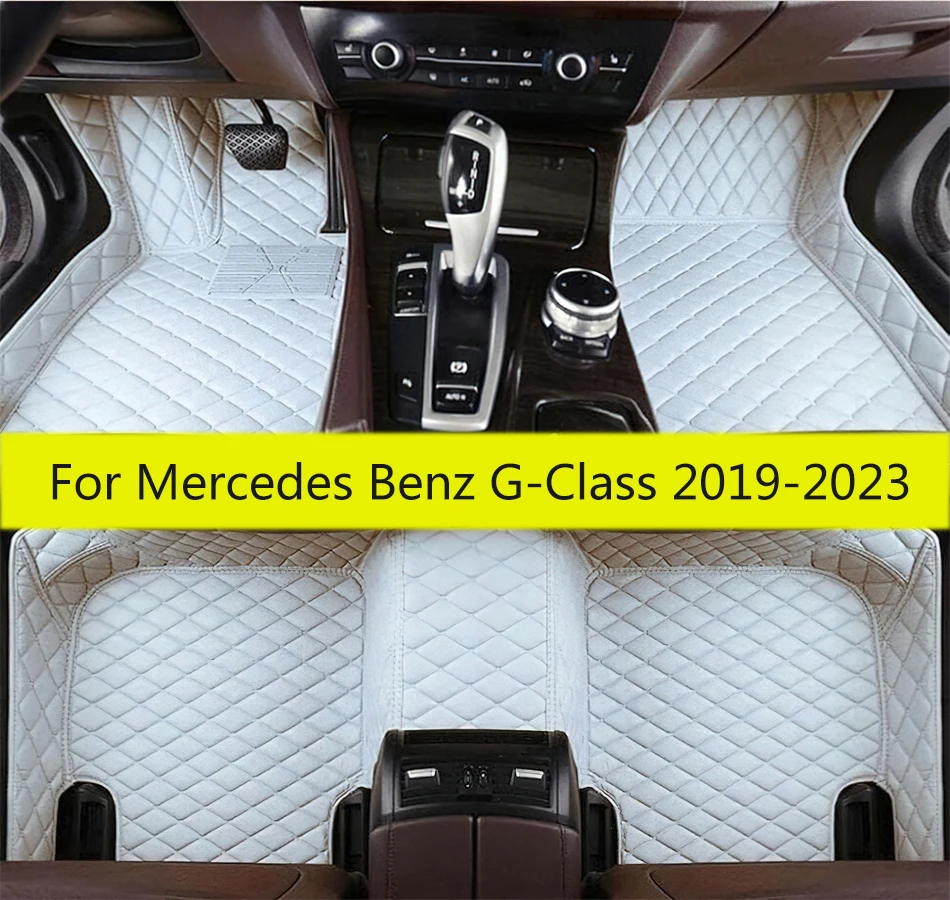 

Автомобильные коврики для Mercedes Benz G-Class 2019, 2020, 2021, 2022, 2023, G300, G350, G500, G550, роскошные кожаные водонепроницаемые коврики для любой погоды